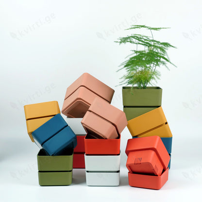 Flowerpot VELETA 9/12cm OLD ROSE