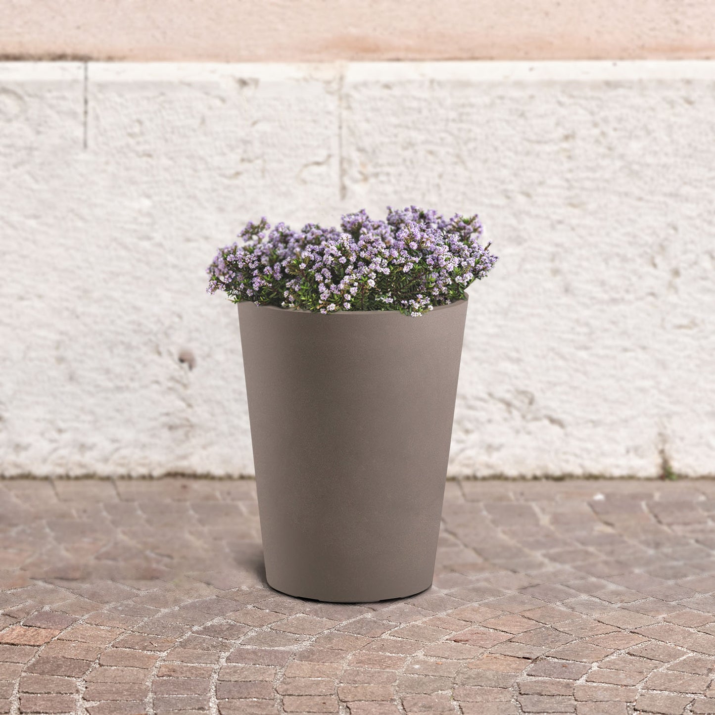 Flowerpot ZAMORA ⌀43/50cm CAPPUCCINO