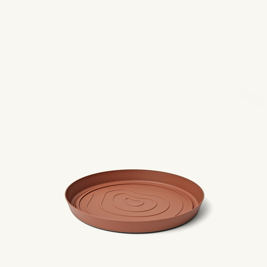 ქოთნის თეფში „ორმა“ ⌀17/21/25სმ, თიხისფერი