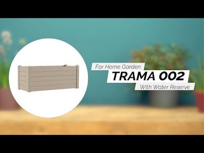 ყვავილების ქოთანი „ტრამა 002“ 100სმ, კრემისფერი