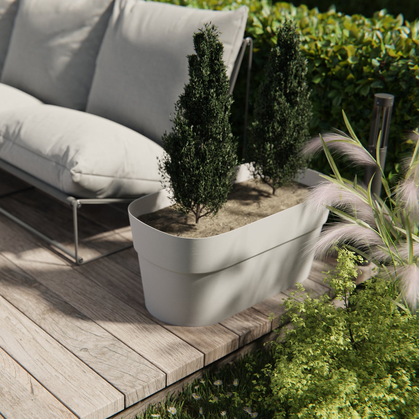 ქოთანი „სირიო“ 78სმ, თეთრი