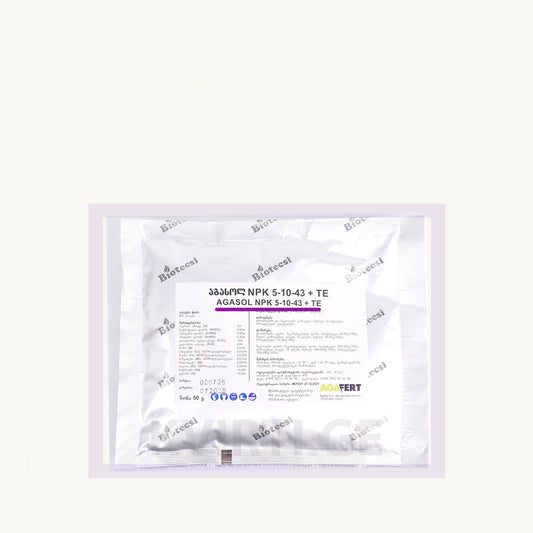 აგასოლი NPK 5-10-43+TE: მაღალკალიუმიანი სასუქი ყვავილობისთვის
